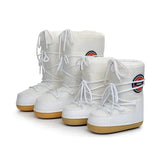 Women Boots Women Winter Parent-child Snow Boots Fashion Warm Lace Up Platform Shoes for Women Waterproof Non-slip Space