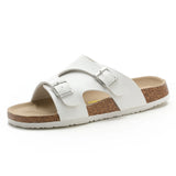 2023 New Summer Women Beach Cork Slippers Casual Buckle Clogs Outside Non-slip Water Slides