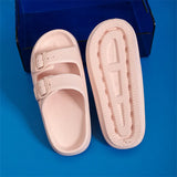 Thick Platform Slippers Women Summer Beach Eva Soft Sole Slides Sandals Woman Indoor Bathroom Anti-Slip Cloud
