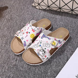 2023 New Summer Women Beach Cork Slippers Casual Buckle Clogs Outside Non-slip Water Slides