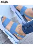 Women Sandals Women Heels Sandals With Platform Shoes Summer Sandalias Mujer Casual Wedges Shoes For Women Elegant Free