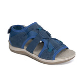 Breakj Women 2023 New Plus Size Velcro Sandals Frosted Flat Casual
