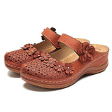 Fashion Sandals Flat Ladies Flower Sandals Comfortable Female Soft Bottom Shoes Leisure ladies Hollow Out Light