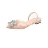 Breakj Early Spring New French High-Heeled Sandals Women's Pointed Drill Sexy Sandals After The Squeal With Fine Heel Banquet