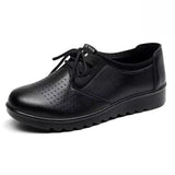 Kitchen Work Shoes for Women Restaurant Non-slip Walking Shoes Big Size 42 Flat Heel Oxford Flats Woman Fur