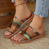 Breakj Flat-Bottomed Slippers Women's 2025 Summer New Wear Thai Thai Sand Beach Cool Slippers Women's