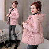 Women's Winter Jacket Parkas Short 2021 New Fashion Women's Winter Coat Down Jacket Outwear Hooded Basic Jacket