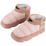 Winter Cotton Shoes for Women Down Waterproof Lightweight Snow Boots Female Thick Bottom Keep Warm Plush Ankle Boots