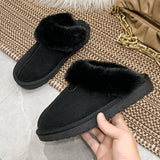 Designer Women's Slippers Winter Plush Warm Shoes Unisex Indoor Outdoor Flip Flops Casual Shoes Zapatos De Mujer