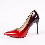 Color Pointed Toe Shallow 10CM High Heels Pumps Women Shoes2023 Office Mixed Colors Thin Heels Rubber Sole Ladies