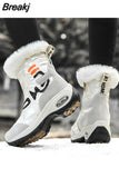 Women Ankle Boots Waterproof Keep Warm Black Snow Boots 2023 New Ladies Zip Boots Chaussures Femme Booties