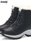 Women Boots 2023 Winter Boots With Platform Heels Snow Botas Mujer Keep Warm Ankle Boots Female Women Shoes Winter