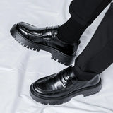 Breakj Shoes Men British Platform Casual Derby Shoes Business High End Wedding Low Top Martin