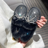 and Boots Women's New Style 2022 Winter Shoes Round Head Fashion Versatile Temperament Women's Boots Bow