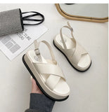 Casual Buckle Sandals Women's Summer New Fashion Net Red Explosion Models Ins Tide Roman