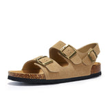 New Summer Women Cork Sandals Casual Non-slip Beach Men Outdoor Gladiator