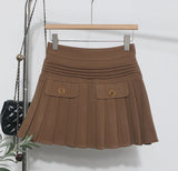 The Real Shot Of The Hairy Skirt Women's Autumn And Winter High-Waist A Word Small Incense Style Skirt Small Skirt