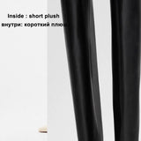 INS Women Genuine Leather Knee High Boots Round Toe Platform Thick High Heel Zipper Ladies Long Boot Autumn Winter