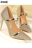 Women Fashion Dancing High Heels Comfortable Wedding Shoes Sexy Pump high quality Female Pumps Heel Party beautiful