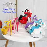 Shoes Women Brand New Sexy Strippers Catwalk Show Sandals 13 15 17 CM High Heels Platform Girls Shoe Party Club Drop