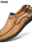 Men Leather Casual Shoes Luxury Soft Walking Sneakers Comfortable Fashion Loafers Zapatos De Hombre Driving Shoes