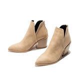 Winter Casual Western Cowboy Ankle Boots Women Snake Cowgirl Booties Short Cossacks Botas High Heels Shoes plus size