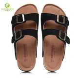Summer Men's Mule Clogs Slippers High Quality Classic Two Buckle Cork Slides Sandals Footwear For Men Women Unisex