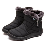 Boots Women's Boots Non-slip Women Winter Boots Fur Warm Ankle Boots For Women Down waterproof Booties Botas Mujer
