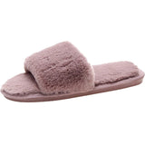 One Word Slippers Female Early Autumn 2023 New Cotton Slippers Home Indoor Fashion Warm Floor Cotton Slippers