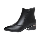 Fashion Martin Boots 2023 Autumn And Winter New Naked Boots With Thick Heels And Large Size Short