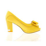 New women's Spike High Heels Peep Toe butterfly-knot Platform Shoes Woman Casual Pumps Big Size