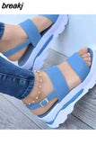 Women Sandals Summer Platform Sandals With Wedges Shoes For Women New Summer Sandalias Mujer Platform Heels Sandals Shoes