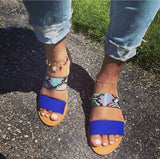Sandals Women Clear Beach Shoes Gladiator Sandalias Slippers Leopard Flat Sandals Sandalias De