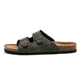 Summer Beach Camouflage Cork Slippers Casual Men Double Buckle Non-slip Clogs Slides Women Slip on Flip Flop