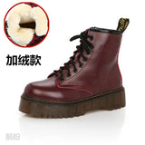 Breakj New Women's Boots Martin Boots High-Quality Autumn And Winter Pine Cake Thick-Bottomed Punk Women's Short Boots Fashion Women's