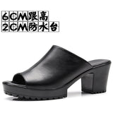 Breakj Mouth High And Fitting Room Slippers Summer Wearing Rough And Waterproof Table Comfortable Cool Slippers Large Size 40-43