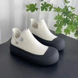 shoes, new women's comfortable thick sole casual shoes, round toe flat sole sports