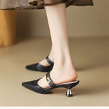 Fashion Women's Shoes Slingbacks Pumps Summer New Dress Ladies High Heel Shoes Elegant Pointed Toe Slippers Zapatos