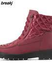 Women Boots 2023 New Winter Boots With Low Heels Ankle Boots Snow Botas Mujer Keep Warm Winter Shoes Women Platform