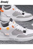 New Men Shoes Male Sneakers Mixed Color Flat Shoes Designer Fashion Outdoor Trendy High Top Shoes Men Vulcanized