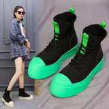 HighTop Shoes Women Spring Autumn New Leisure Breathable Socks Short Boot Ankle Shoes Fashion Women Boot Tennis
