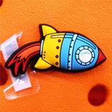 1pcs Cute Globe PVC Shoe Charms Rocket Cup Accessories Chill Sugar Shoe Decorations fit Croc Bracelet Kids