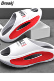 Men Summer Slippers Fashion Men Platform Sneakers Sandals Beach Non-Slip EVA Casual Shoes Thick Bottom Flip Flops