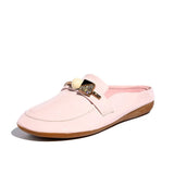 Luxury Slides Women Mules Summer Sandals flat Leather slippers Multicolor designer brand shoes