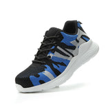 Men Safety Working Shoes Breathable Work Boots Protective Steel Toe Cap Shoes Indestructible Camouflage Shoes