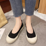 Shoes Female Xiaoxiangfeng 2024 Summer New Canvas Shoes Lazy People Put On Love Shoes Soft-Soled Net Single