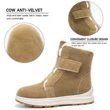 Suede Thicken Plush Snow Boots for Women Winter Plus Size Keep Warm Ankle Boots Woman Non Slip Platform Cotton Padded