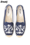 China Beijing Cloth Shoes Women Flats Summer Loafers Luxury Elegant Casual Espadrilles Slippers Demi-season