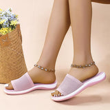 Wedge Slippers Women Shoes 2023 Woman Sandals Mesh Roman Flat Slippers Casual Beach Outdoor Shoes Sandales Plus Size