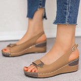 Women Summer 2023 Soft Bottom Heels Sandals Summer Shoes Women Wedge Sandal With Platform Zapatos Mujer Wedges